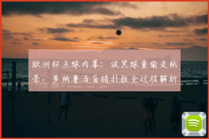 欧洲杯点球内幕:波黑球童偷走纸条,多纳鲁马盲猜扑救全过程解析